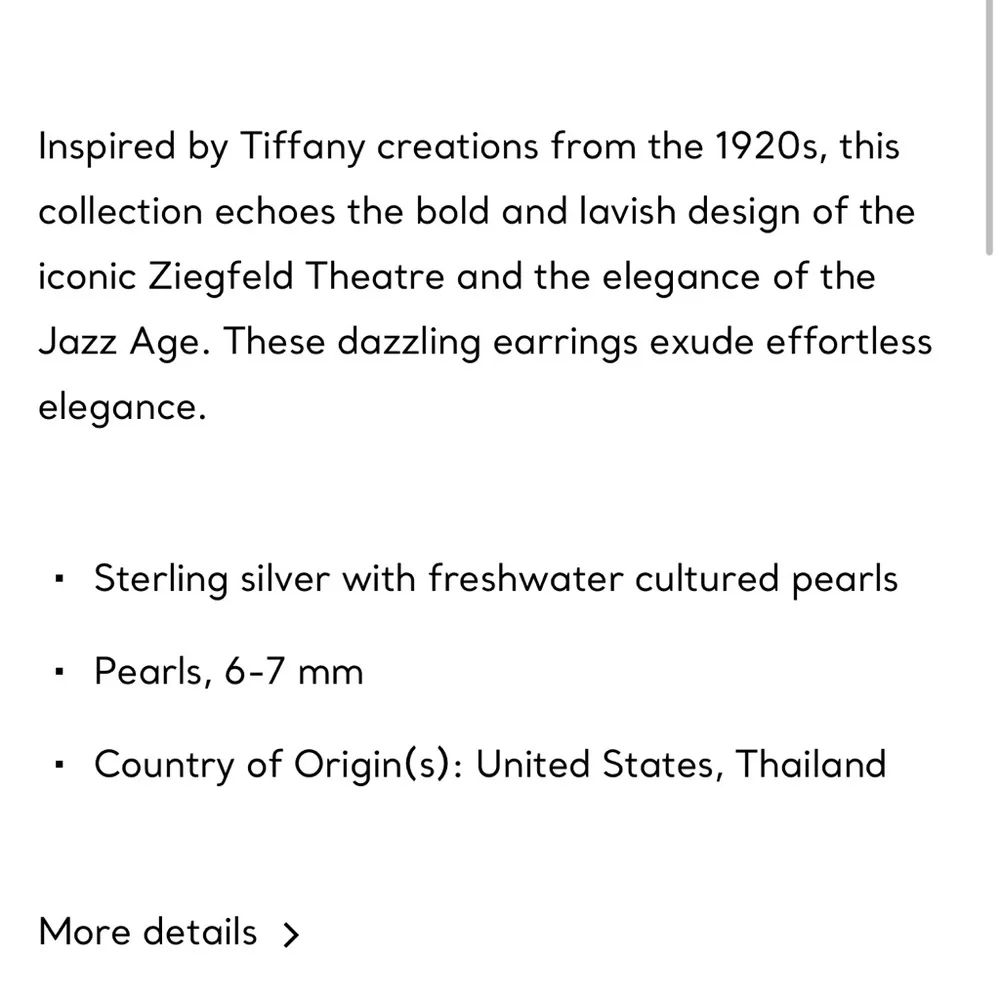Tiffany Pearl Drop Earrings - Picture 3 of 10